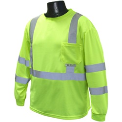 Radians ST21-3PGS Class 3 Mesh Safety Shirt - Yellow/Lime ST21-3PGS