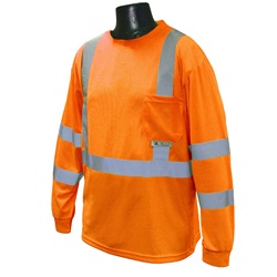 Radians ST21-3POS Class 3 Mesh Safety Shirt - Orange ST21-3POS