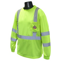 Radians ST21-3UV Class 3 Hi-Viz T-Shirt w/Rad-Shade UV Protection - Green ST21-3UVG