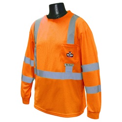 Radians ST21-3UV Class 3 Hi-Viz T-Shirt w/Rad-Shade UV Protection - Orange ST21-3UVO