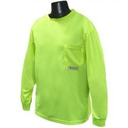 Non-Rated Wicking Mesh Long Sleeve T-Shirt - Lime Green ST21-NPGS-4X-Sale