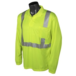 Radians ST22-2PGS Class 2 Mesh Safety Polo - Yellow/Lime ST22-2PGS