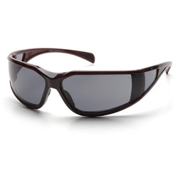 Pyramex Exeter Safety Glasses - Tortoise Shell Frame - Gray Anti-Fog Lens ST5120DT