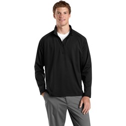 Sport-Tek Sport-Wick Stretch Half Zip Pullover in Black ST850-Black