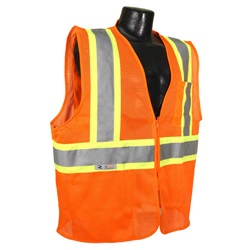 Radians SV225-2ZOM Class 2 FR Two-Tone Safety Vest - Orange SV225-2ZOM