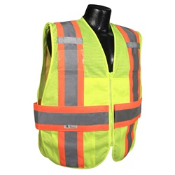Radians SV23-2ZGM Class 2 Expandable Two-Tone Safety Vest - Yellow/Lime SV23-2ZGM