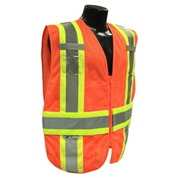 Radians SV23-2ZOM Class 2 Expandable Two-Tone Safety Vest - Orange SV23-2ZOM