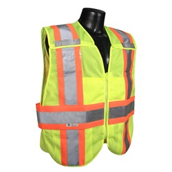Radians SV24-2ZGM Class 2 Breakaway Expandable Safety Vest - Yellow/Lime SV24-2ZGM