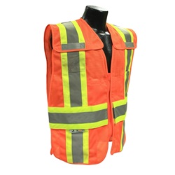 Radians SV24-2ZOM Class 2 Breakaway Expandable Safety Vest - Orange SV24-2ZOM