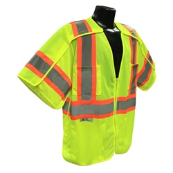 Radians SV24-3GM Breakaway Class 3 Surveyor Safety Vest - Yellow/Lime SV24-3GM