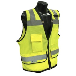 Radians SV59-2ZGD Class 2 Heavy Duty Surveyor Safety Vest - Yellow/Lime SV59-2ZGD