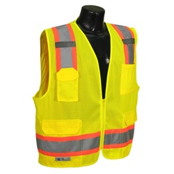 Radians Surveyor Mesh Two Tone Vest Class 2 Hi-Viz Yellow SV6-2ZGM