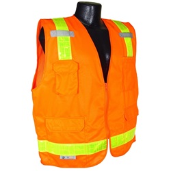 Radians SV7PO Prismatic Class 2 Surveyor Safety Vest - Orange SV7PO