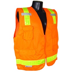 Radwear Class 2 Orange Surveyor Prismatic Vest SV7PO