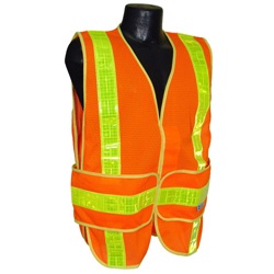 Radians SVCHV-UNIV Class 2 Chevron Safety Vest - Orange SVCHV-UNIV
