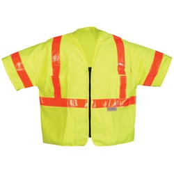 OK-1 ANSI Class 3 Solid Lime Surveyors Vest SVL3O-04