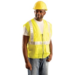 OK-1 SVLM Class 2 Premium Mesh Gloss Vest - Yellow/Lime SVLM