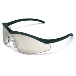 Crews Triwear Safety Glasses - Black Frame - Clear Outdoor/Indoor Anti-Fog Lens T1119AF