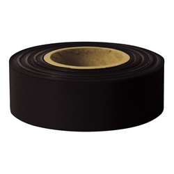 Presco Taffeta Surveyors Roll Flagging - Black TF1BK