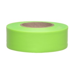 Presco Taffeta Surveyors Roll Flagging - Lime Glo TF1LG