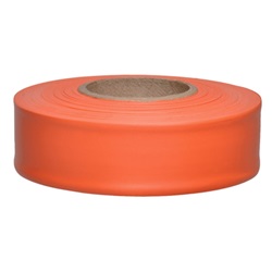 Presco Taffeta Surveyors Roll Flagging - Orange TF1O