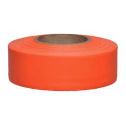 Presco Taffeta Surveyors Roll Flagging - Orange Glo TF1OG