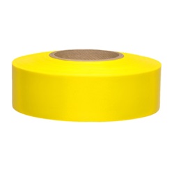Presco Taffeta Surveyors Roll Flagging - Yellow Glo TF1YG