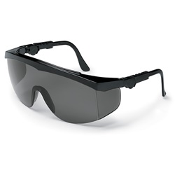 Crews Tomahawk Safety Glasses - Black Frame - Gray Lens TK112