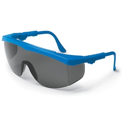 Crews Tomahawk Safety Glasses - Blue Frame - Gray Lens TK122