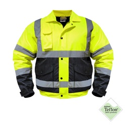 High Visibility Bomber - Yellow with Black UHV562-Yellow