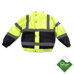 Utility Pro Wear UHV563-Yellow Class 3 Bomber Jacket with Zip-out Liner - Yellow UHV563-Yellow