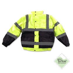High Visibility Bomber with Zip-out Liner UHV563-Yellow