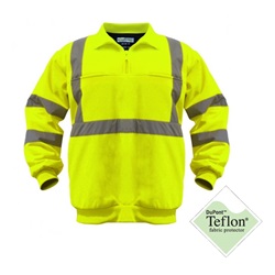 Class 3 Soft Shell Pullover with 1/4 Zip - Lime UPA542-Lime