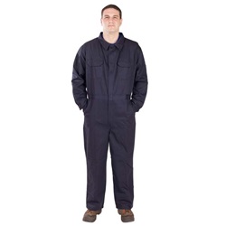 7 oz Flame Resistant Coveralls - Navy UPFR101