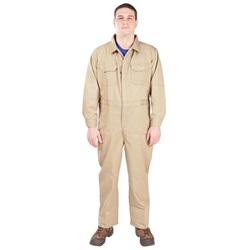 7 oz Flame Resistant Coveralls - Khaki UPFR102