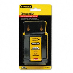 Wall Mount Utility Knife Blade Dispenser w/Blades, 100/Pack US-BOS11921A