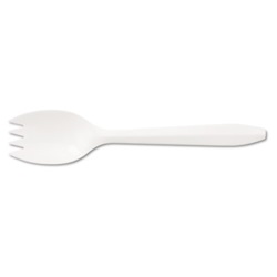 Mediumweight Polypropylene Cutlery, Spork, White, 1000/Carton US-BWKYFWQW