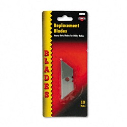 Heavy-Duty Utility Knife Blades, 10/Pack US-COS091470