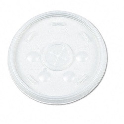 Plastic Lids, for 16-oz. Hot/Cold Foam Cups, Slip-Thru Lid, WE, 1000/Carton US-DRC16SL