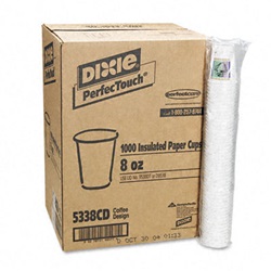 Hot Cups, Paper, 8 oz., Coffee Dreams Design, 1000/Carton US-DXE5338CD