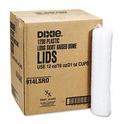 Plastic Lids Cold Drink Cups, 12- & 16-oz., 1200 Lids/Carton US-DXE914LSRD