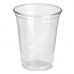 Clear Plastic PETE Cups, Cold, 12 oz., WiseSize Packs, 500/Carton US-DXECP12DX