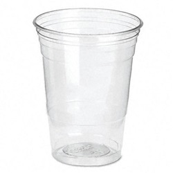 Clear Plastic PETE Cups, Cold, 16 oz., WiseSize Packs, 500/Carton US-DXECP16DX