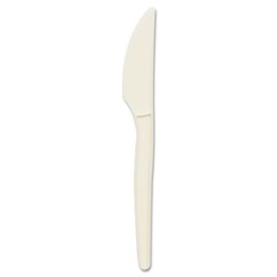 Vegetable Plant Starch Knife, Cream, 1000/Carton US-ECOEPS001