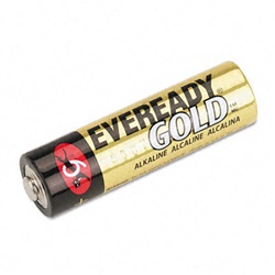 Gold Alkaline Batteries, AA, 12 Batteries/Pack US-EVEA91BP12H