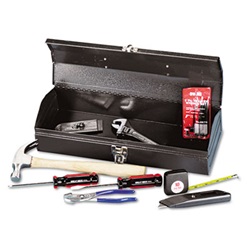 16-Piece Light-Duty Office Tool Kit in 16 Metal Box, Black US-GNSCTB9