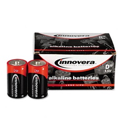 Alkaline Batteries, D, 12 Batteries/Pack US-IVR33012