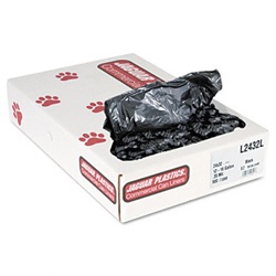 Industrial Strength Commercial Can Liners, 15 gal, .35mil, Black, 500/Carton US-JAGL2432L