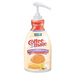 Liquid Coffee Creamer, Pump Dispenser, Regular Flavor 1.5 Liter US-NES13799