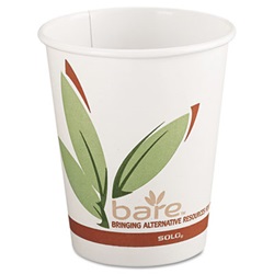 Paper Hot Cups, 8 oz., Bare Design, 1000 per Carton US-SLO378RC